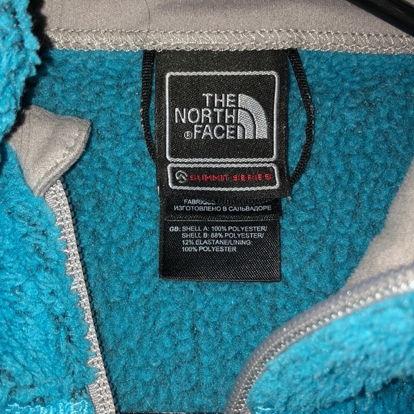 blue North Face zip up - Picture 3 of 4